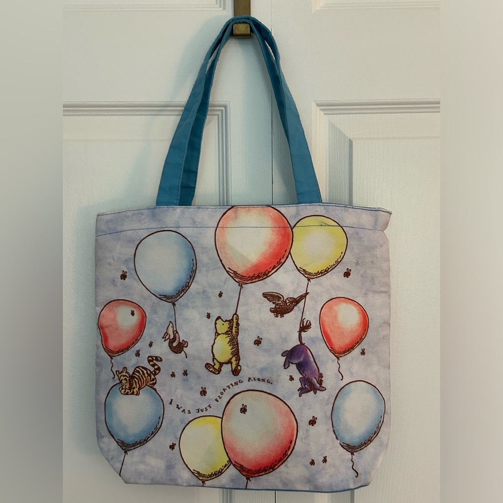 Vintage Disney Winnie The Pooh and Friends Tote Purse Lunch Toiletries Bag Thai